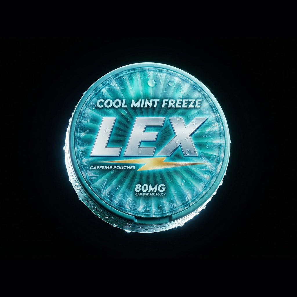 Cool Mint Freeze: LEX Cool Mint Freeze caffeine pouches 80mg