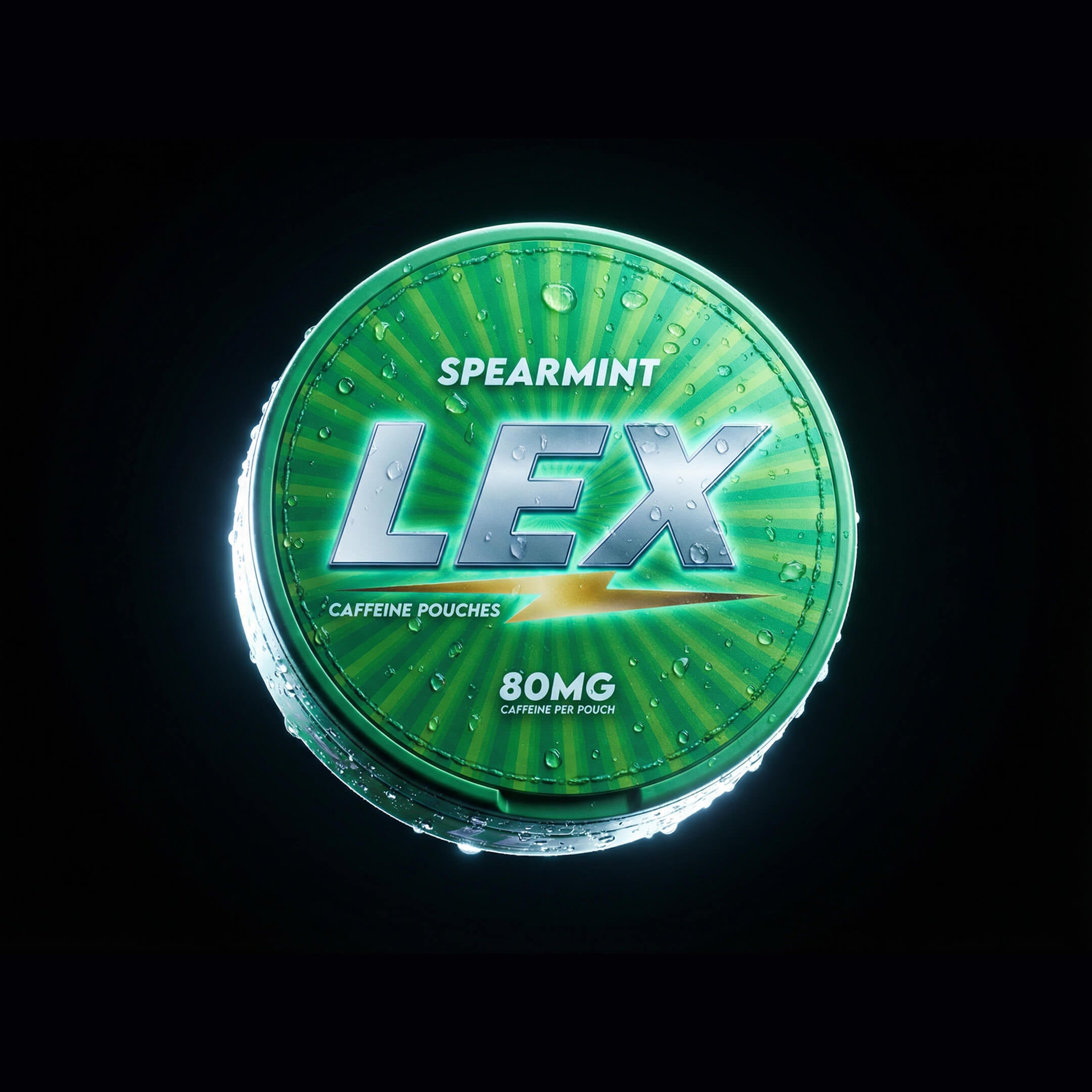 Spearmint: LEX Spearmint caffeine pouches 80mg